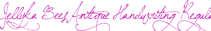 Jellyka BeesAntique Handwriting Regular